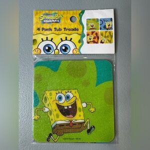 SpongeBob SquarePants Bright Yellow & Green Tub Tread - 4 Pack groovy bright